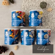 [Hàng Usa] Bánh Gerber lùn Lil' Crunchies phô mai dạng que, đồ ăn dặm Gẻber cho bé từ 8 tháng tuổi